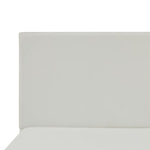 English Elm Lucas Tall Headboard Upholstered Bed - 52” Elegant Coconut Micro Suede – No Box Spring Needed & Easy Setup! B083P373030