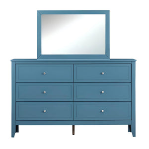 English Elm Daniel Assembled 5-Drawer Chest with English Dovetail Drawers, Metal Hardware & Solid Wood Frame Teal 62 L x 40 W x 19 H B078P400753