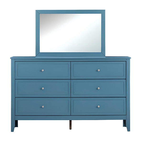 English Elm Daniel Assembled 5-Drawer Chest with English Dovetail Drawers, Metal Hardware & Solid Wood Frame Teal 62 L x 40 W x 19 H B078P400753