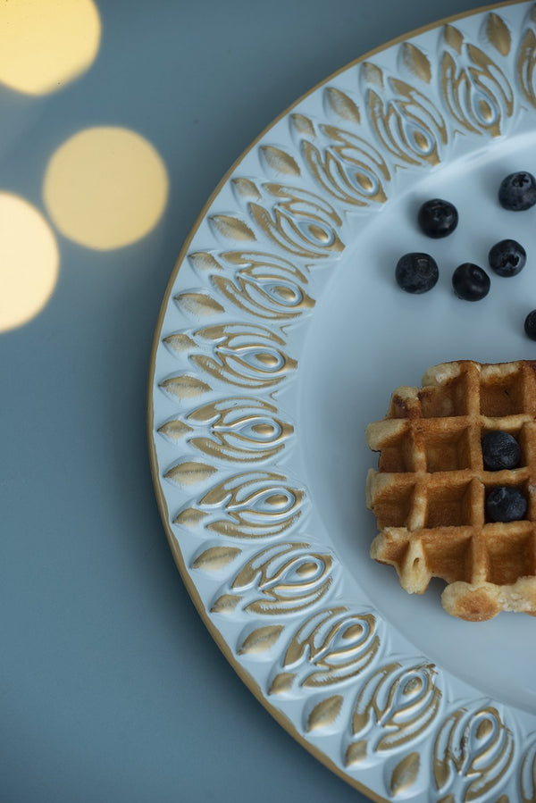 English Elm 8 Pack Plastic Charger Plates - Stylish 14" Dinnerware For Elegant Events, Parties & Everyday Use W2078P234113