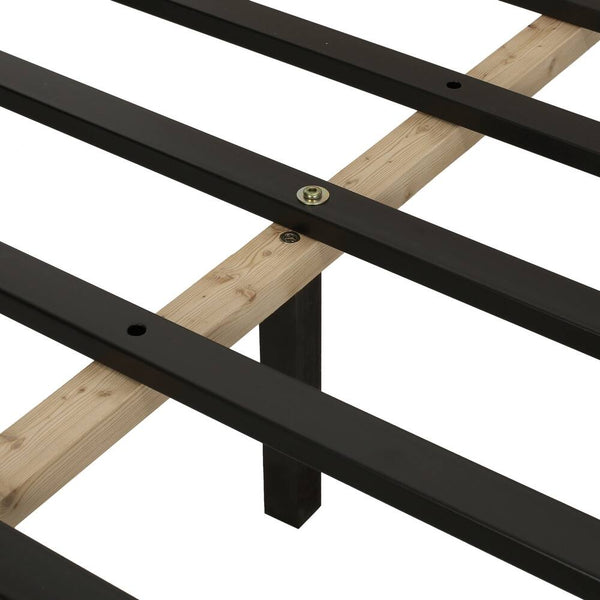 English Elm Christopher Knight Home® - Queen Upholstered Platform Bed Frame with Wingback Tufted Headboard, Birch Legs, Ivory, Spacious Elegance 60542.00-Q-H_60542.00-Q-P