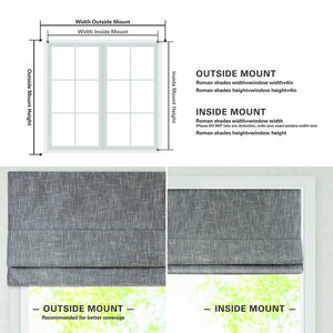 English Elm 1 Cordless Total Blackout Roman Shade 33x64 Inch Polyester Viscose Blend Easy Lift Installation Grey 5.96 L x 9.25 W x 8.07 H B035P319853