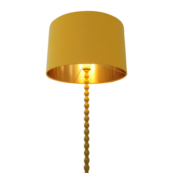 English Elm Ashcroft Furniture - Modern Orbit Floor Lamp - Stylish Ochre & Gold Corner Lighting For Living Rooms, Bedrooms, Offices B183P315104