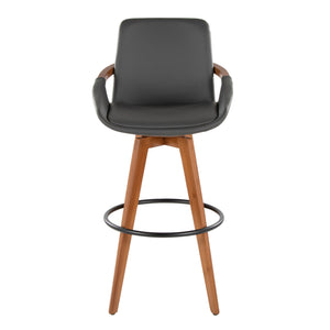 English Elm Dining/accent Chair Solid Wood Tapered Legs Cream Upholstery Mid-century Modern Seating B202P471172