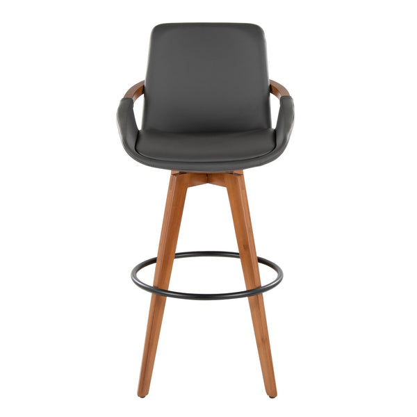 English Elm Dining/accent Chair Solid Wood Tapered Legs Cream Upholstery Mid-century Modern Seating B202P471172