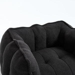 English Elm Soft Bean Bag Chair Set With Footstool For Gaming & Relaxation - Cozy, Durable & Space-Saving Design W1996P309482-GIGA