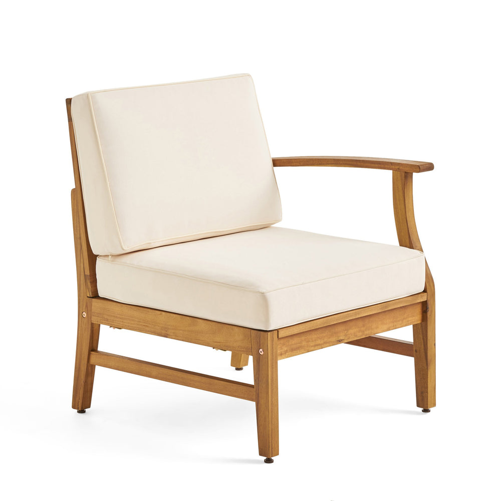 English Elm Perla Armless Accent Chair Tailored Low Profile Upholstered Seat for Living Room 58941.00RCRM