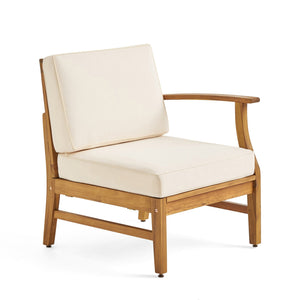 English Elm Perla Armless Accent Chair Tailored Low Profile Upholstered Seat for Living Room 58941.00L-M-RCRM-59098.00