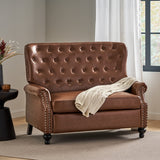 Christopher Knight Home® - Noble House - Trillium Contemporary Faux Leather Tufted Oversized Recliner with Nailhead Trim