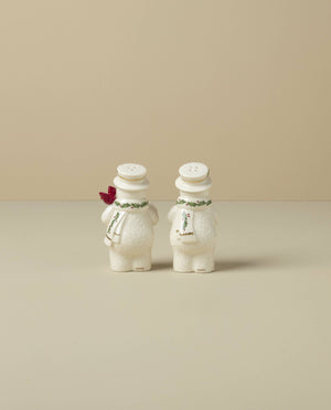 Lenox Happy Holly Days Snowmen Salt & Pepper Set Ivory, IVORY PORCELAIN 896361