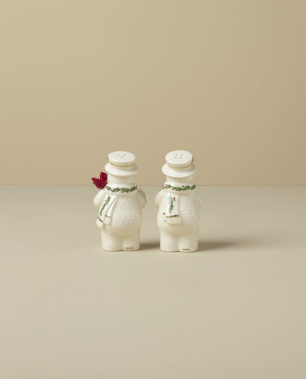 Lenox Happy Holly Days Snowmen Salt & Pepper Set Ivory, IVORY PORCELAIN 896361