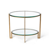 Park Hill Naomi Iron and Glass Side Table EFT26032