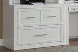 Parker House Catalina 40 In. Lateral File and Hutch Cottage White Poplar Solids / Birch Veneers CAT#476-2