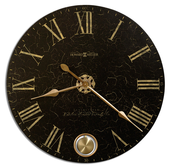 Hekman Furniture 620474 Howard Miller London Night Brass Wall Clock - Unique Design, Quartz Movement, Timeless Elegance  London Night Wall Clock 620474