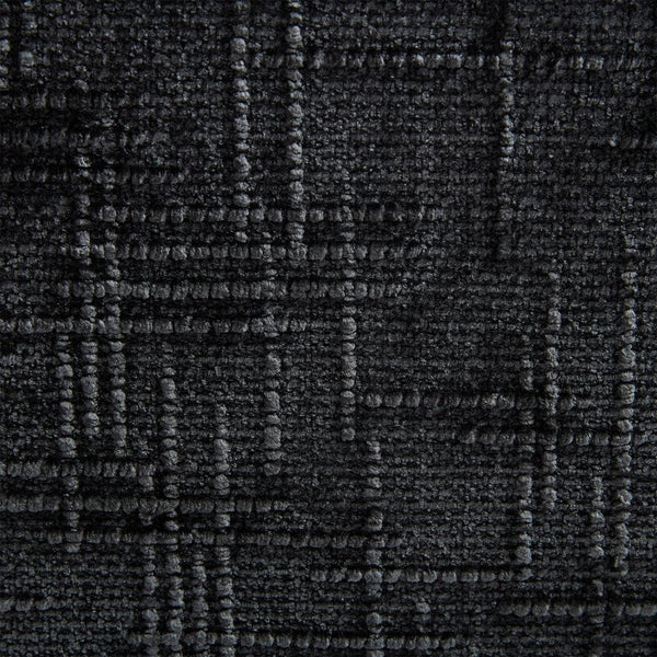 English Elm Modern chenille 2-seater sofa with LED lighting, USB charging, storage pocket, sturdy wood legs Black W395P318548