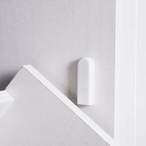 English Elm K&K Kitchen Island with Tilt-Out Trash Can, Drop Leaf Counter, Adjustable Shelf, Rolling Cart Ameican White Oak WF326381AAW