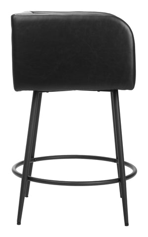 Horbat Counter Stool - Set of 2 Black 110062 Zuo Modern