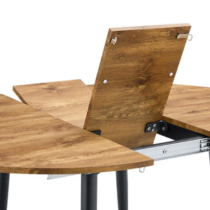 English Elm Table Modern Extendable Wood Mdf Dining Set With 6 Pu Chairs - Perfect For Any Gathering Space! W1151S03939-GIGA