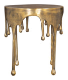 Drip Side Table Antique Brass 110253 Zuo Modern