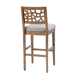 INK+IVY Crackle Transitional Barstool IIF20-0051 Light Grey