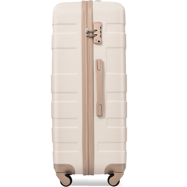 English Elm Luggage Four Piece Abs Hard Shell Set with Spinner Wheels Tsa Lock Travel Ready N726P218511R