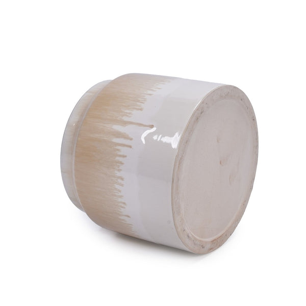 English Elm Set Of 2 Gradient Ceramic Flowerpots - Modern Indoor/Outdoor Planters For Elegant Plant Displays W3273P322301-GIGA