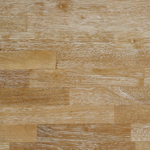 English Elm Prager Farmhouse 5-Piece Dining Set with Brown Rectangular Table, White Legs & Padded Fabric Chairs B062S01128