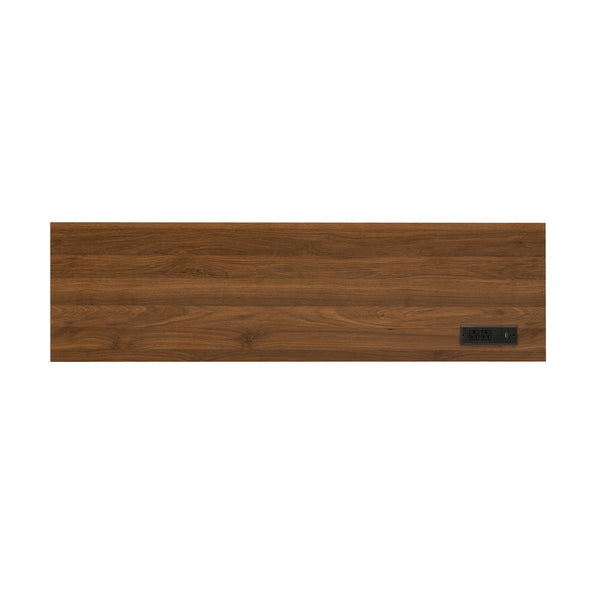 English Elm U-style Farmhouse Sideboard Barn Door Buffet with Drawers Built-in Outlet Dining White N711P347377K