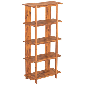 English Elm Christopher Knight Home® - 4-Tier Acacia Wood Bookcase with Anti-Tip Kit, Heavy-Duty Open Shelves Holds 120 lbs Each, Sleek Storage Solution Teak N758P294084T
