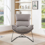 OSP Home Furnishings Ryedale Lounge Chair Grey