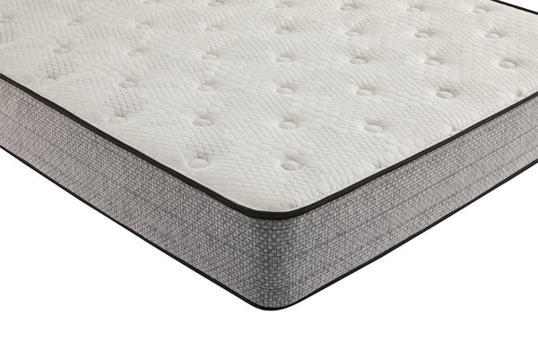 English Elm 10" Queen Mattress Gel Memory Foam with 884 Pocketed Coils, Reinforced Edge Support for Comfort White+gray B2707P228589