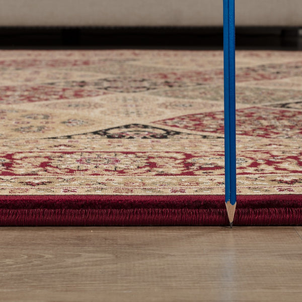 English Elm Manchester Red Area Rug 5'3" X 7'3" - Timeless Style, Soft & Durable For High-Traffic Spaces B186P316794