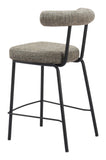 Kede Counter Stool Green Tweed 110099 Zuo Modern