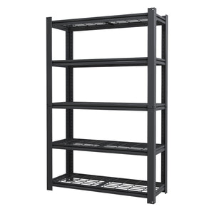 English Elm 72"H 5-Tier Heavy Duty Wire Shelving Rack, 2000 lb Capacity, Adjustable Metal Storage Organizer for Garage Pantry Kitchen - Rust-Resistant Durable Design (35.43" W x 15.75" D) T2398P306288