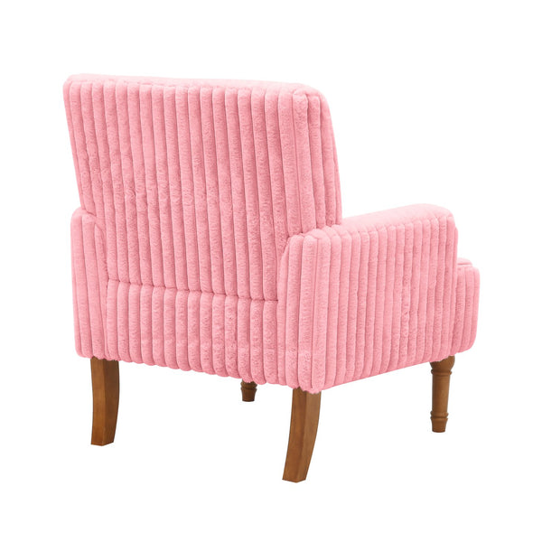 English Elm Modern Wide Wale Corduroy Accent Chair Solid Wood Legs Upholstered Living Room Seat W5568P445696