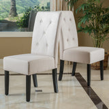 Christopher Knight Home® - Noble House - Taylor Natural Fabric Dining Chair (Set of 2)