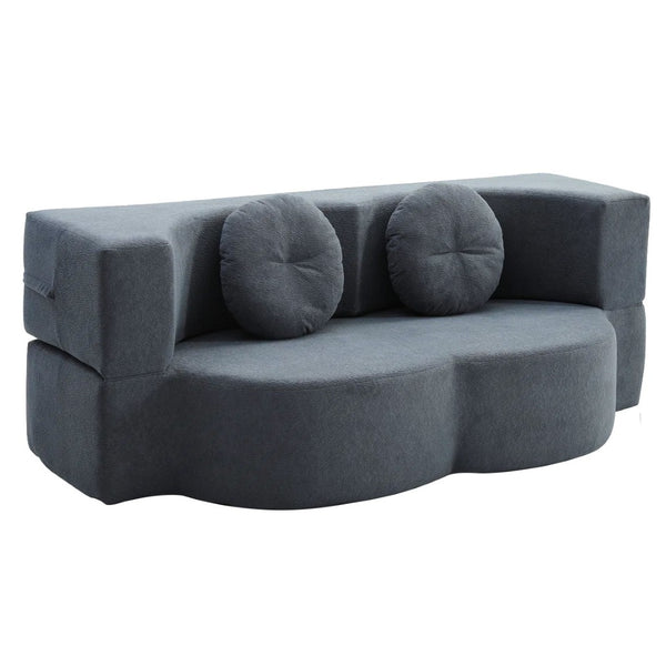 English Elm 2-In-1 Convertible Modular Sofa Bed - Memory Foam Comfort, No Assembly, Space-Saving Design For Any Room P1 W3653P355637-GIGA