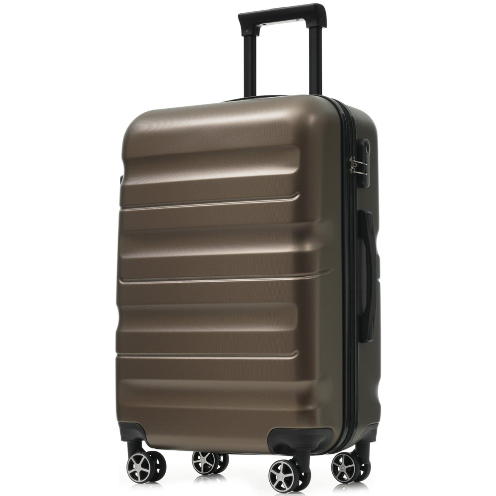 English Elm 28 Inch Hardshell Abs Checked Suitcase with Spinner Wheels and Built-in Lock for Travel N730P323462G
