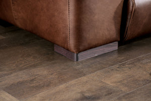 English Elm Transitional Marsicano Chair with Tight Back, Wide Track Arms, Deep Seating & High-Density Foam Support Cognac 43 L x 39 W x 40 H B2741P380790