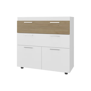 English Elm Bristol Four Drawer Oak Dresser Low Profile Bedroom Storage for Modern Interiors B128P473980