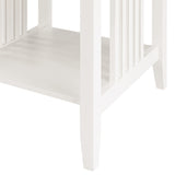 OSP Home Furnishings Sierra Mission End Table White Finish