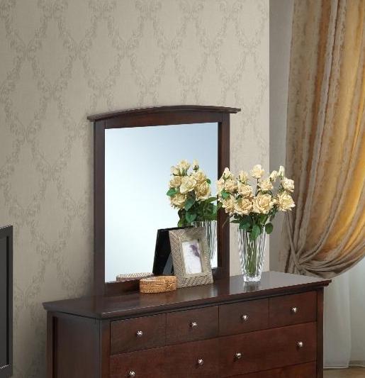 English Elm Hammond Contemporary Wood Veneer Mirror with Low-Distortion Glass, Slim 35x37 Profile for Small Spaces Beige 38 L x 39 W x 3 H B078108319