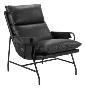 Halaus Accent Chair Black 110204 Zuo Modern