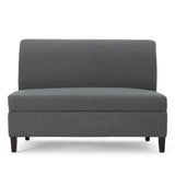 Christopher Knight Home® - Noble House - Tovah Charcoal Fabric Storage Loveseat