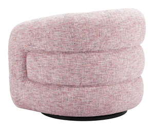 Zuo Modern Refine Swivel Chair - Elegant Pink Tweed Design For Hospitality, Durable Fabric & Modern Style Pink 100% Polyester,Plywood,Steel 110846-zuo-modern