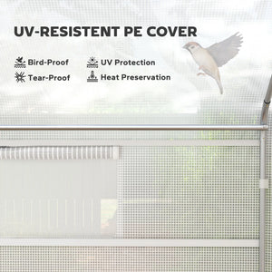 English Elm 13' 13 Ft Walk-in Hoop Greenhouse Galvanized Steel Frame Pe Cover Outdoor Growing Space T3971P409963