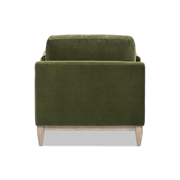 English Elm Jennifer Taylor Home - Pasadena Modern Farmhouse Chaise Lounge Chair In Olive Green – Eco-Friendly Velvet Comfort & Style B2719P265597