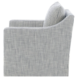 English Elm Merced Swivel Accent Chair Plush Foam Seat Soft Grey Fabric for Living Room B062P451981