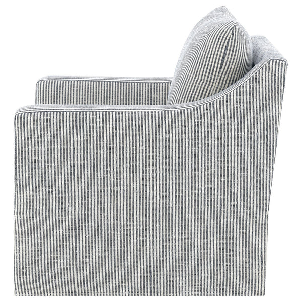 English Elm Merced Swivel Accent Chair Plush Foam Seat Soft Grey Fabric for Living Room B062P451981