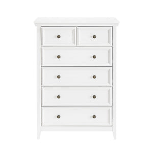 English Elm Modern 6-Drawer Dresser - Stylish Farmhouse Storage Solution With Vintage Hardware For Any Room W2275P149796